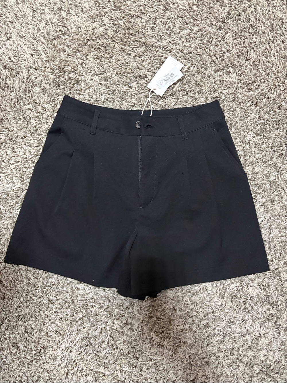 Women's Black Tailored Bermuda Shorts